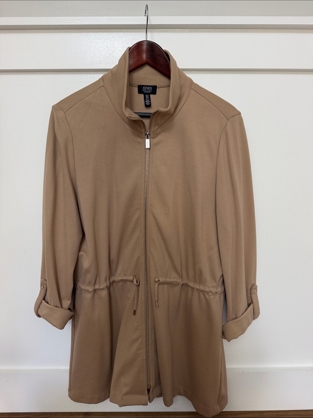 Jones New York Lightweight Zip-Front Shirt Jacket